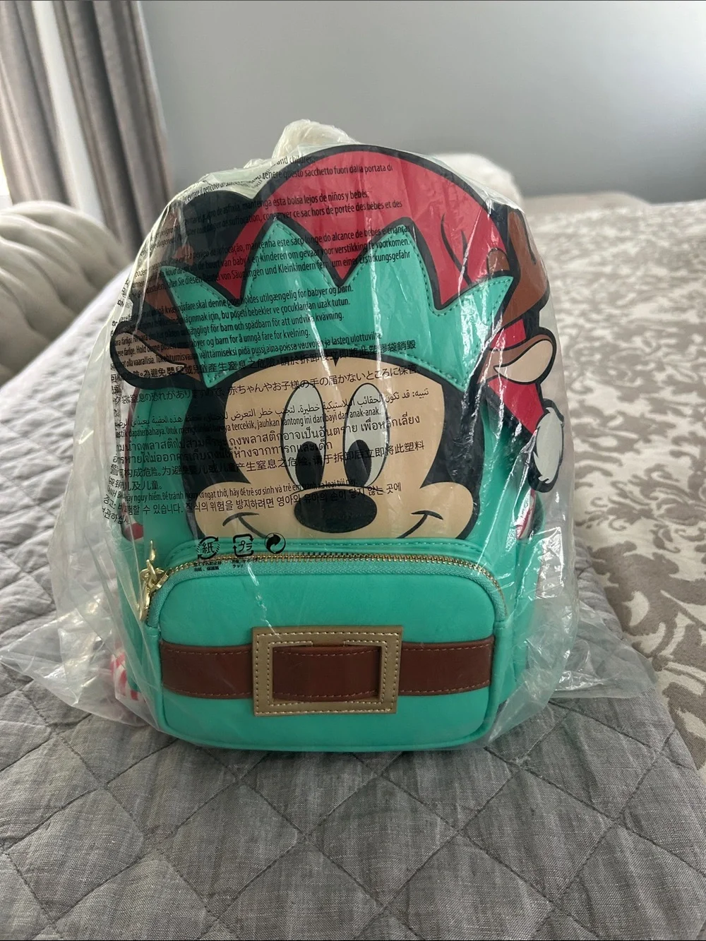 NWR Disney Loungefly Mickey Light Up Reindeer Backpack